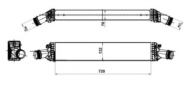 Intercooler, compresor AUDI A4 Avant (8K5, B8) (20