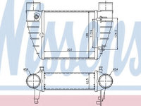 Intercooler, compresor AUDI A4 Cabriolet (8H7, B6, 8HE, B7) (2002 - 2009) NISSENS 96426 piesa NOUA