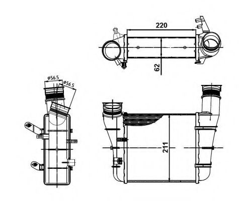 Intercooler, compresor AUDI A4 Cabriolet (8H7, B6,