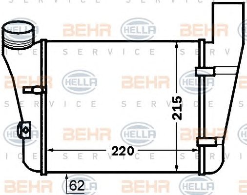 Intercooler compresor AUDI A6 (4B2, C5) - Cod intern: W20089338 - LIVRARE DIN STOC in 24 ore!!!