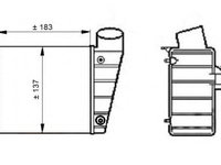 Intercooler, compresor AUDI TT (8N3) (1998 - 2006) NRF 30544 piesa NOUA