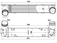 Intercooler, compresor BMW 3 cupe (E92) (2006 - 2013) NRF 30385