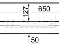 Intercooler, compresor (CI343000S MAHLE KNECHT) MERCEDES-BENZ