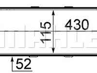 Intercooler, compresor (CI47000S MAHLE KNECHT) MERCEDES-BENZ