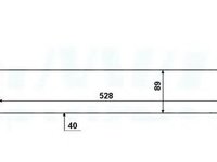 Intercooler, compresor DACIA LOGAN EXPRESS (FS) (2009 - 2016) NRF 30380 piesa NOUA