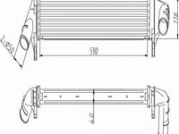 Intercooler, compresor DACIA LOGAN (LS) (2004 - 2016) NRF 30255 piesa NOUA