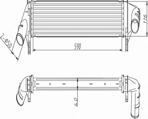 Intercooler compresor DACIA LOGAN MCV (KS_) - Cod intern: W20089377 - LIVRARE DIN STOC in 24 ore!!!