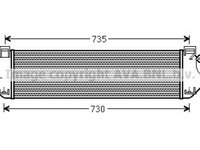 Intercooler compresor FDA4438 AVA QUALITY COOLING pentru Ford Grand Ford Focus Ford C-max Ford S-max Ford Mondeo Ford Kuga Volvo V70