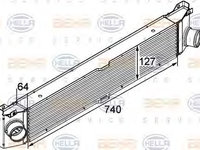 Intercooler, compresor FIAT DUCATO bus (250, 290) (2006 - 2020) HELLA 8ML 376 746-021