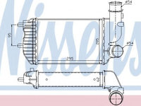 Intercooler, compresor FIAT DUCATO caroserie (230L) (1994 - 2002) NISSENS 96889