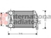 Intercooler, compresor FIAT PUNTO (176) - VAN WEZEL 17004189
