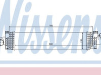 Intercooler, compresor FORD FOCUS II Station Wagon (DA_) (2004 - 2012) NISSENS 96689