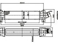 Intercooler, compresor FORD MONDEO III (B5Y) (2000 - 2007) NRF 30840 piesa NOUA