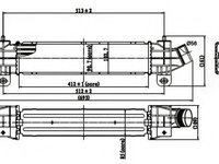 Intercooler, compresor FORD MONDEO III Limuzina (B4Y) (2000 - 2007) NRF 30840 piesa NOUA