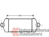 Intercooler, compresor FORD TRANSIT bus, FORD TRANSIT caroserie, FORD TRANSIT platou / sasiu - VAN WEZEL 18004406