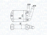 Intercooler, compresor MAGNETI MARELLI 351319204620