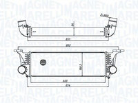 Intercooler, compresor MAGNETI MARELLI 351319205500