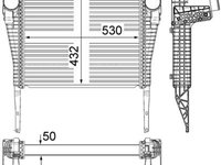 Intercooler, compresor MAHLE CI 38 000P