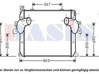 Intercooler, compresor MERCEDES-BENZ ACTROS MP2 / MP3 - AKS DASIS 137015N