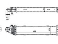 Intercooler, compresor MERCEDES-BENZ C-CLASS T-Model (S204) (2007 - 2014) NRF 30506