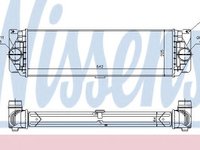 Intercooler, compresor MERCEDES SPRINTER 3,5-t platou / sasiu (906) (2006 - 2016) NISSENS 96526 piesa NOUA