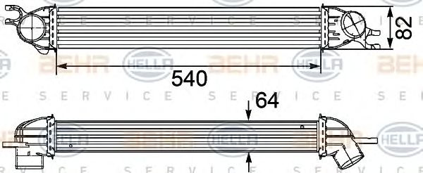 Intercooler compresor MINI MINI (R50, R53) - Cod intern: W20089405 - LIVRARE DIN STOC in 24 ore!!!