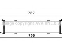 Intercooler compresor MSA4556 AVA QUALITY COOLING pentru Mercedes-benz C-class Mercedes-benz Slk Mercedes-benz E-class