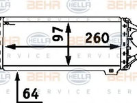 Intercooler, compresor OPEL ASTRA F (56_, 57_) (1991 - 1998) HELLA 8ML 376 723-061