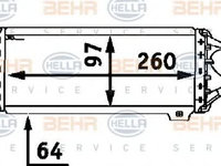 Intercooler, compresor OPEL ASTRA F combi (51_, 52_) (1991 - 1998) HELLA 8ML 376 723-061