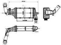 Intercooler, compresor OPEL ASTRA G combi (F35_) (1998 - 2009) NRF 30427