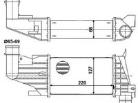 Intercooler, compresor OPEL ASTRA H GTC (L08) (2005 - 2016) NRF 30258 piesa NOUA