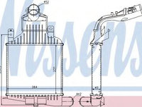 Intercooler, compresor OPEL ASTRA H GTC (L08) (2005 - 2016) NISSENS 96591 piesa NOUA