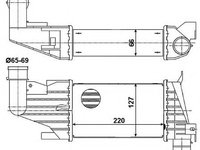 Intercooler, compresor OPEL ASTRA H (L48) (2004 - 2016) NRF 30258 piesa NOUA