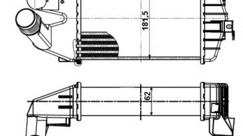 Intercooler compresor OPEL ASTRA H (L48) - OE