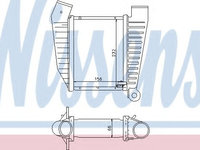 Intercooler, compresor OPEL OMEGA B combi (21_, 22_, 23_) (1994 - 2003) NISSENS 96864