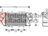 Intercooler, compresor OPEL VECTRA B hatchback (38_), OPEL VECTRA B (36_), OPEL VECTRA B combi (31_) - VAN WEZEL 37004269