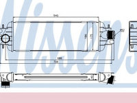 Intercooler, compresor OPEL VIVARO caroserie (F7) (2001 - 2014) NISSENS 96775 piesa NOUA
