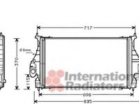 Intercooler, compresor PEUGEOT 406 limuzina (8B), PEUGEOT 406 Estate (8E/F), PEUGEOT 406 cupe (8C) - VAN WEZEL 40004273