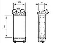 Intercooler, compresor PEUGEOT PARTNER (2008 - 2016) NRF 30190 piesa NOUA