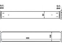 Intercooler, compresor RENAULT LAGUNA III (BT0/1) (2007 - 2020) NRF 30503