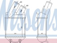 Intercooler, compresor RENAULT MEGANE I Scenic (JA0/1) (1996 - 2001) NISSENS 96855 piesa NOUA