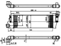 Intercooler, compresor RENAULT MEGANE II (BM0/1, CM0/1) (2002 - 2011) NRF 30899 piesa NOUA