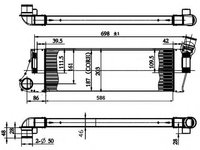 Intercooler, compresor RENAULT MEGANE II Grandtour (KM0/1) (2003 - 2012) NRF 30899 piesa NOUA