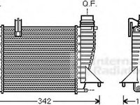 Intercooler, compresor RENAULT MODUS / GRAND MODUS (F/JP0_), RENAULT EURO CLIO III (BR0/1, CR0/1), RENAULT CLIO Grandtour (KR0/1_) - VAN WEZEL 4300455