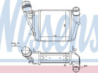 Intercooler, compresor RENAULT TWINGO II (CN0) (2007 - 2014) NISSENS 96410 piesa NOUA