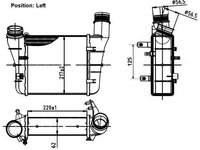 Intercooler, compresor SEAT EXEO (3R2) (2008 - 2020) NRF 30251