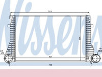 Intercooler, compresor SEAT LEON (1M1) (1999 - 2006) NISSENS 96633 piesa NOUA