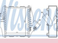 Intercooler, compresor SMART FORTWO Cabrio (451) (2007 - 2016) NISSENS 96579 piesa NOUA