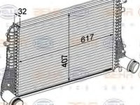 Intercooler compresor VOLKSWAGEN CADDY IV caroserie (SAA, SAH) - OEM - NRF: NRF30316|30316 - Cod intern: W02309678 - LIVRARE DIN STOC in 24 ore!!!