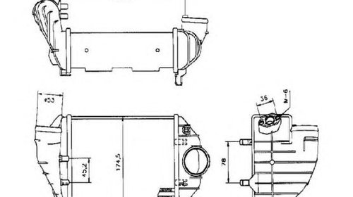 Intercooler compresor VOLKSWAGEN PASSAT (3B3)